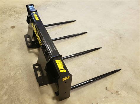 skid steer bale spear tractor supply|euro mount bale spear.